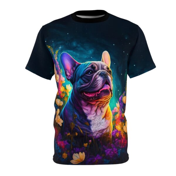 Frenchie in Flowers Unisex 3D Shirt