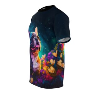 Frenchie in Flowers Unisex 3D Shirt