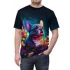 Frenchie in Flowers Unisex 3D Shirt